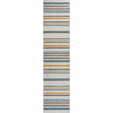 Remat Classic Coastal Ticking Stripe Reversible Machine-Washable Indoor/Outdoor Area Rug