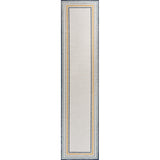 Homcomodar Classic Coastal Mitred Stripe Reversible Machine-Washable Indoor/Outdoor Area Rug