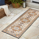 Langley Traditional Vintage Medallion Reversible Machine-Washable Indoor/Outdoor Area Rug