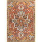 Langley Traditional Vintage Medallion Reversible Machine-Washable Indoor/Outdoor Area Rug