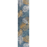 Veranda Coastal Casual Palm Frond Reversible Machine-Washable Indoor/Outdoor Area Rug