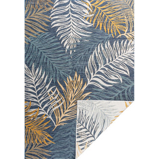 Veranda Coastal Casual Palm Frond Reversible Machine-Washable Indoor/Outdoor Area Rug