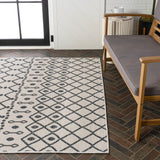 Lizzy Modern Geometric Moroccan Reversible Machine-Washable Indoor/Outdoor Area Rug