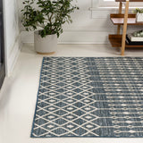Lizzy Modern Geometric Moroccan Reversible Machine-Washable Indoor/Outdoor Area Rug