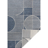 Couristan Mid-Century Modern Geometric Lines Reversible Machine-Washable Indoor/Outdoor Area Rug
