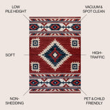 Aliyana Medallion Southwestern Area Rug