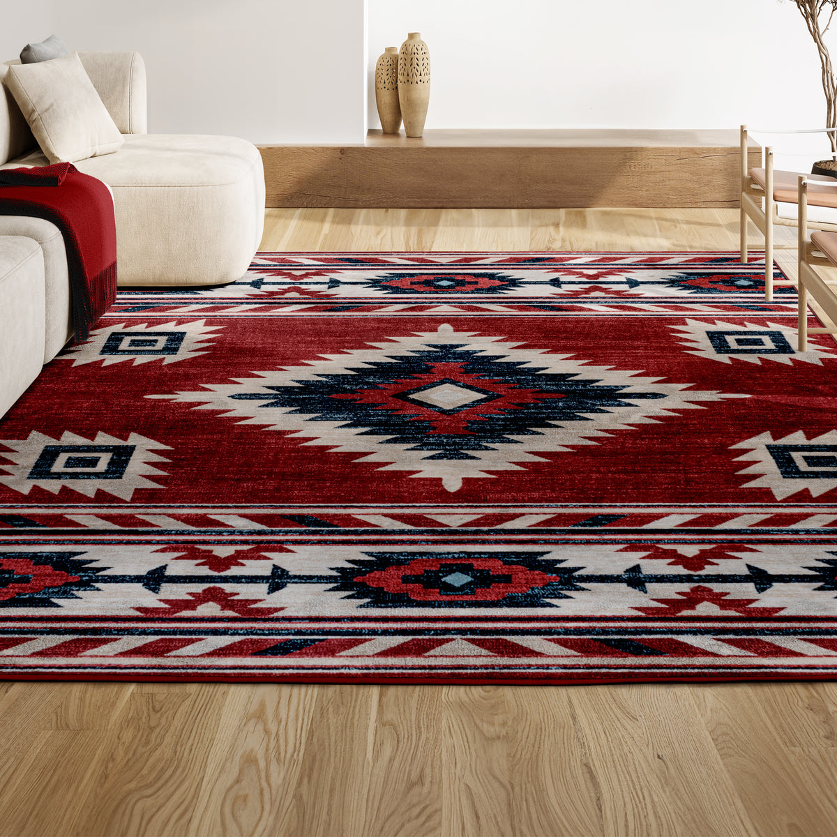 Aliyana Medallion Southwestern Area Rug