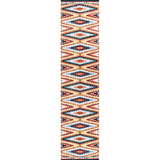 Jaali Diamond Kilim Geometric Area Rug
