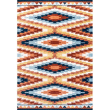 Jaali Diamond Kilim Geometric Area Rug