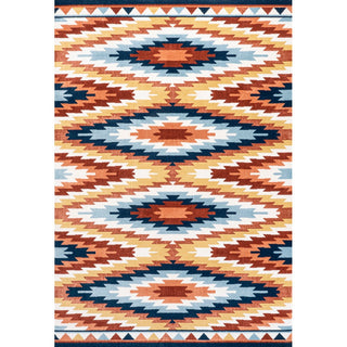Jaali Diamond Kilim Geometric Area Rug