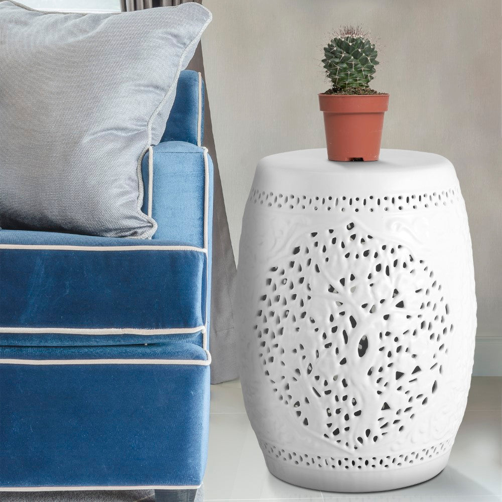 Robert 18" Ceramic Garden Stool