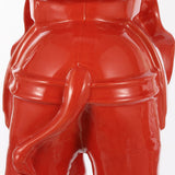 Trina White Elephant 14.2" Ceramic Garden Stool
