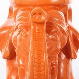 Trina White Elephant 14.2" Ceramic Garden Stool