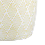 Poppies Diamonds 18" Ceramic Drum Garden Stool