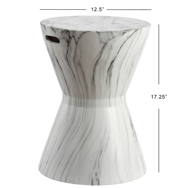 Dimension Image White Marble Finish