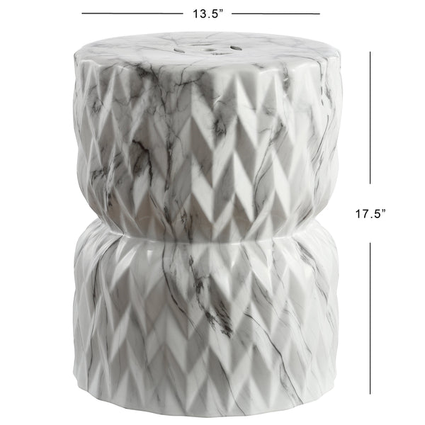 Dimension Image White Marble Finish