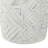 Jimothy 17.75" Geometric Drum Garden Stool