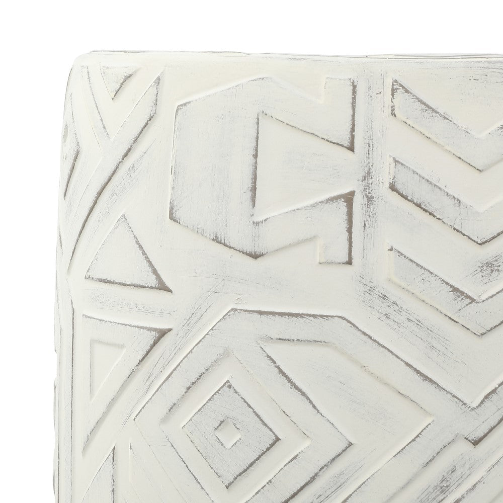 Jimothy 17.75" Geometric Drum Garden Stool