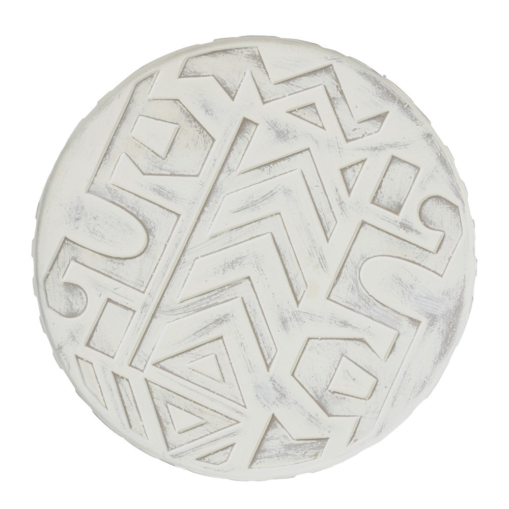 Jimothy 17.75" Geometric Drum Garden Stool