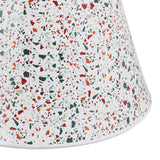 Leaf 17.75" Modern Bohemian Terrazzo Indoor/Outdoor Drum Accent Table