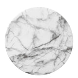 Varavara 14.75" Contemporary Modern Marble Glaze Drum Indoor/Outdoor Garden Stool