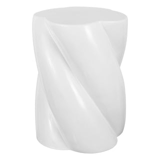 Yves Modern Minimalist Rope Twist Ceramic Indoor/Outdoor Garden Stool