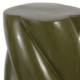 Yves Modern Minimalist Rope Twist Ceramic Indoor/Outdoor Garden Stool