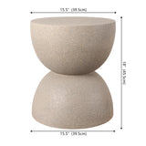 Lane-Century 18" Mid-Century Modern Drum Accent Table