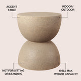 Lane-Century 18" Mid-Century Modern Drum Accent Table