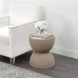Lane-Century 18" Mid-Century Modern Drum Accent Table