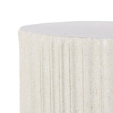 Harper 19" Modern Art Deco Tambour Accent Table