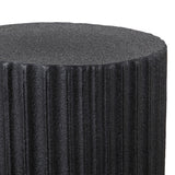 Harper 19" Modern Art Deco Tambour Accent Table