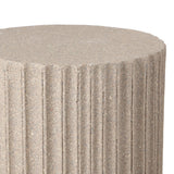 Harper 19" Modern Art Deco Tambour Accent Table