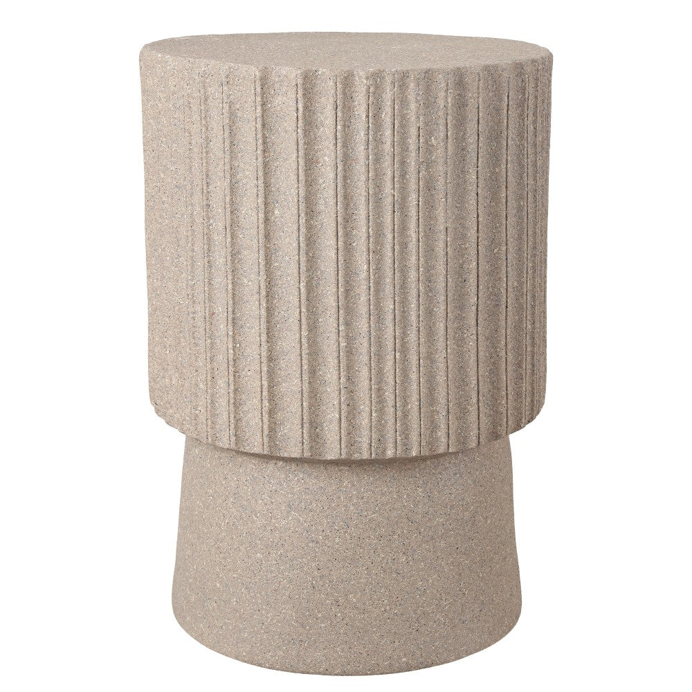 Harper 19" Modern Art Deco Tambour Accent Table