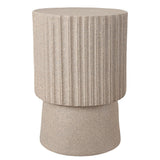 Harper 19" Modern Art Deco Tambour Accent Table