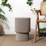 Harper 19" Modern Art Deco Tambour Accent Table