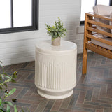 Stanford 17.5" Mid-Century Modern Brutalist Accent Table