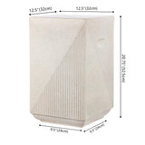 Ereteken 20.75" Contemporary Minimalist Square Accent Table