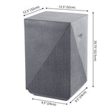 Ereteken 20.75" Contemporary Minimalist Square Accent Table