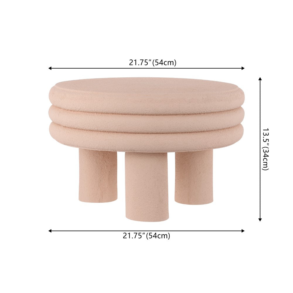Rashida 13.5" Contemporary Minimalist Curvy Low Accent Table