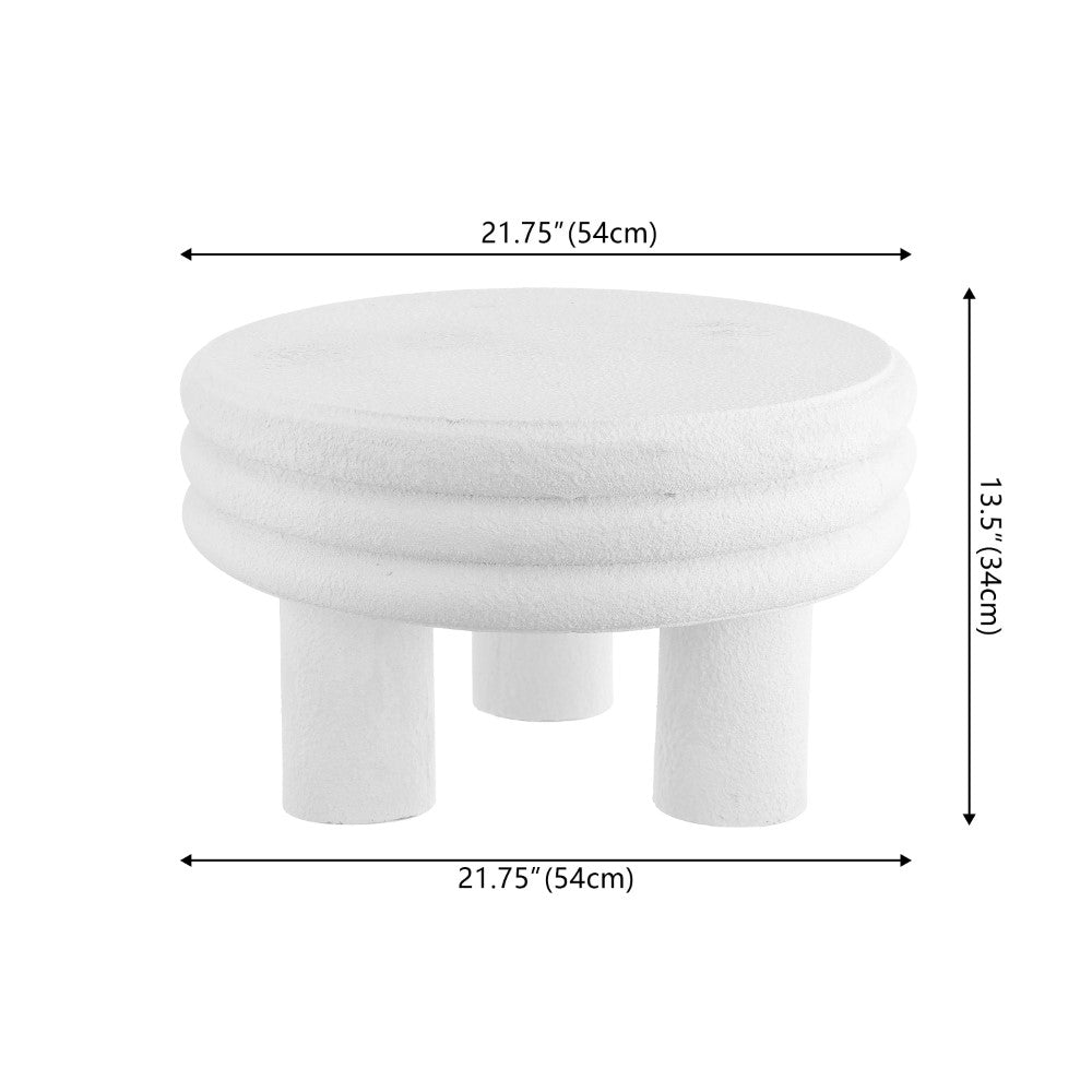 Rashida 13.5" Contemporary Minimalist Curvy Low Accent Table