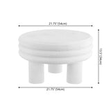 Rashida 13.5" Contemporary Minimalist Curvy Low Accent Table
