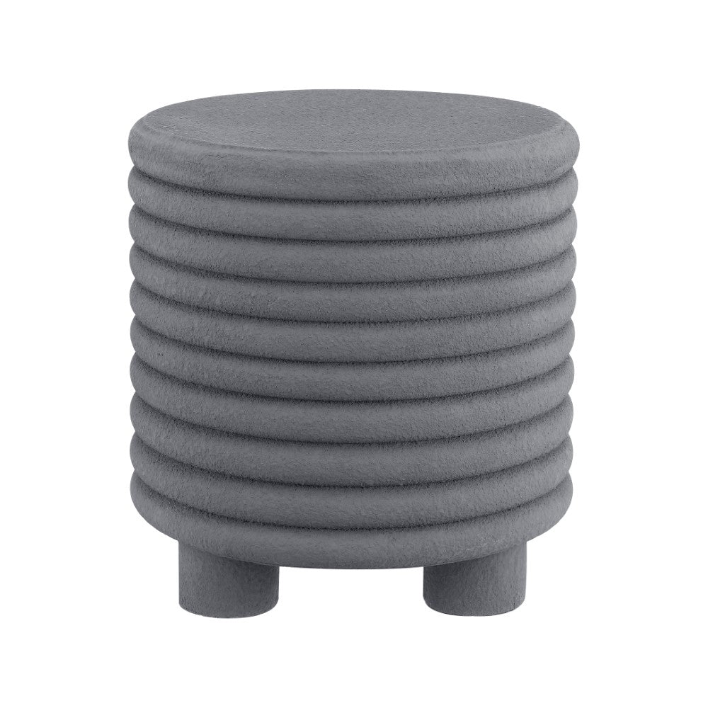 Pedestal 18" Minimalist Modern 3-Legged Drum Accent Table