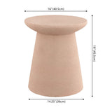 Conrad 18" Minimalist Modern Drum Accent Table Pedestal