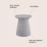 Conrad 18" Minimalist Modern Drum Accent Table Pedestal