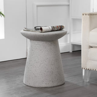 Conrad 18" Minimalist Modern Drum Accent Table Pedestal