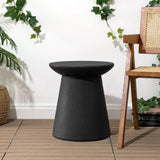Conrad 18" Minimalist Modern Drum Accent Table Pedestal
