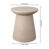 Conrad 18" Minimalist Modern Drum Accent Table Pedestal