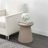 Conrad 18" Minimalist Modern Drum Accent Table Pedestal