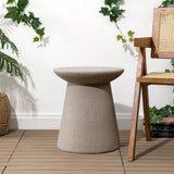 Conrad 18" Minimalist Modern Drum Accent Table Pedestal